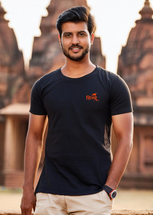 "Hindu Print Graphic T-Shirt"
